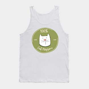 100 Percent Cat Person Tank Top